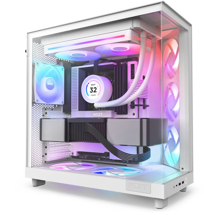 Ventilador CPU NZXT RGB 2x140mm Blanco (RF-U28HF-W1)