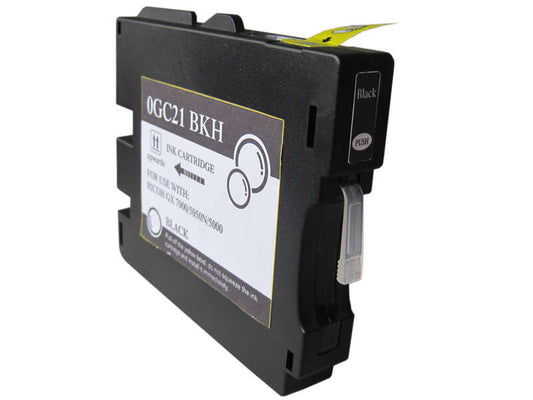 Ricoh GC21K Black Pigmented Ink Cartridge Generic - Replaces 405532/405536