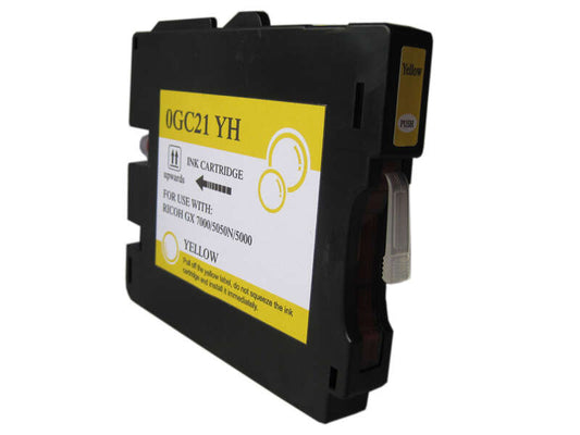 Ricoh GC21Y Yellow Generic Pigmented Ink Cartridge - Replaces 405535/405539