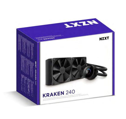 Ref. Líquida CPU NZXT Kraken LCD Negra (RL-KN240-B1)