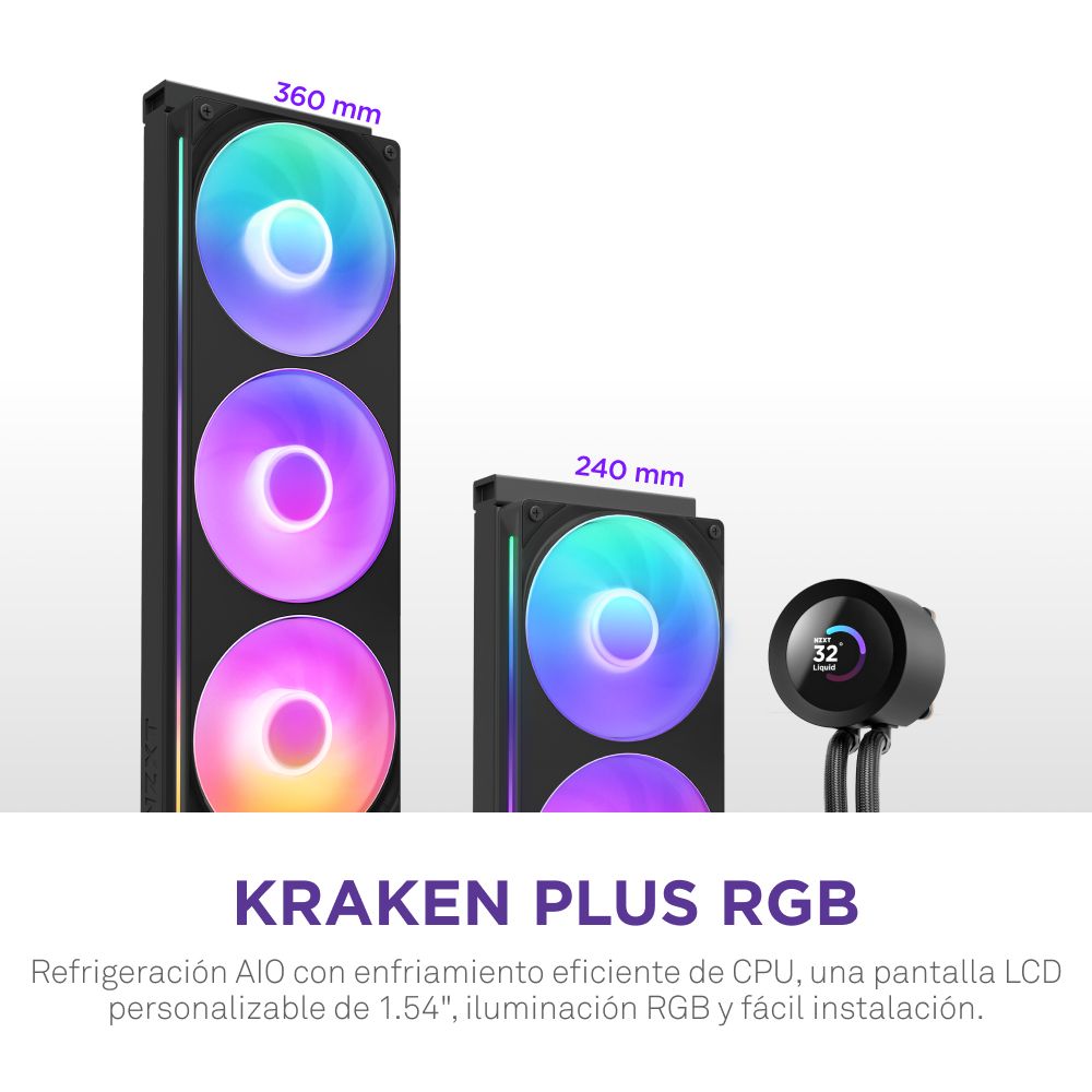 Ref.Líq. AOI NZXT Kraken Plus 360 RGB (RL-KR360-B2)