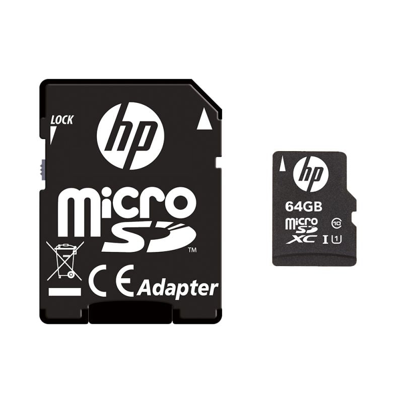 HP Micro SDXC 64Gb + Adaptador SD (SDU64GBXC10HP-EF)