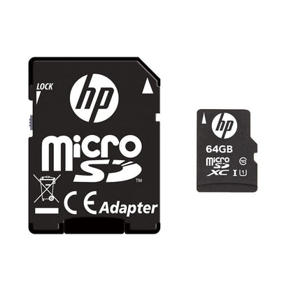HP Micro SDXC 64Gb + Adaptador SD (SDU64GBXC10HP-EF)