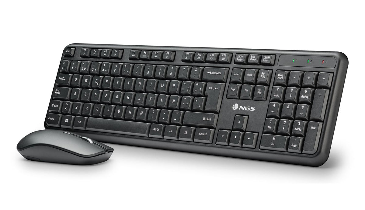Teclado+Ratón NGS Wireless Negro (SERENITYKITSPANISH)