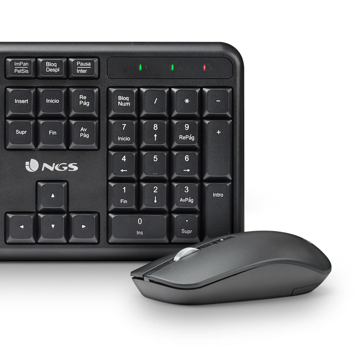Teclado+Ratón NGS Wireless Negro (SERENITYKITSPANISH)