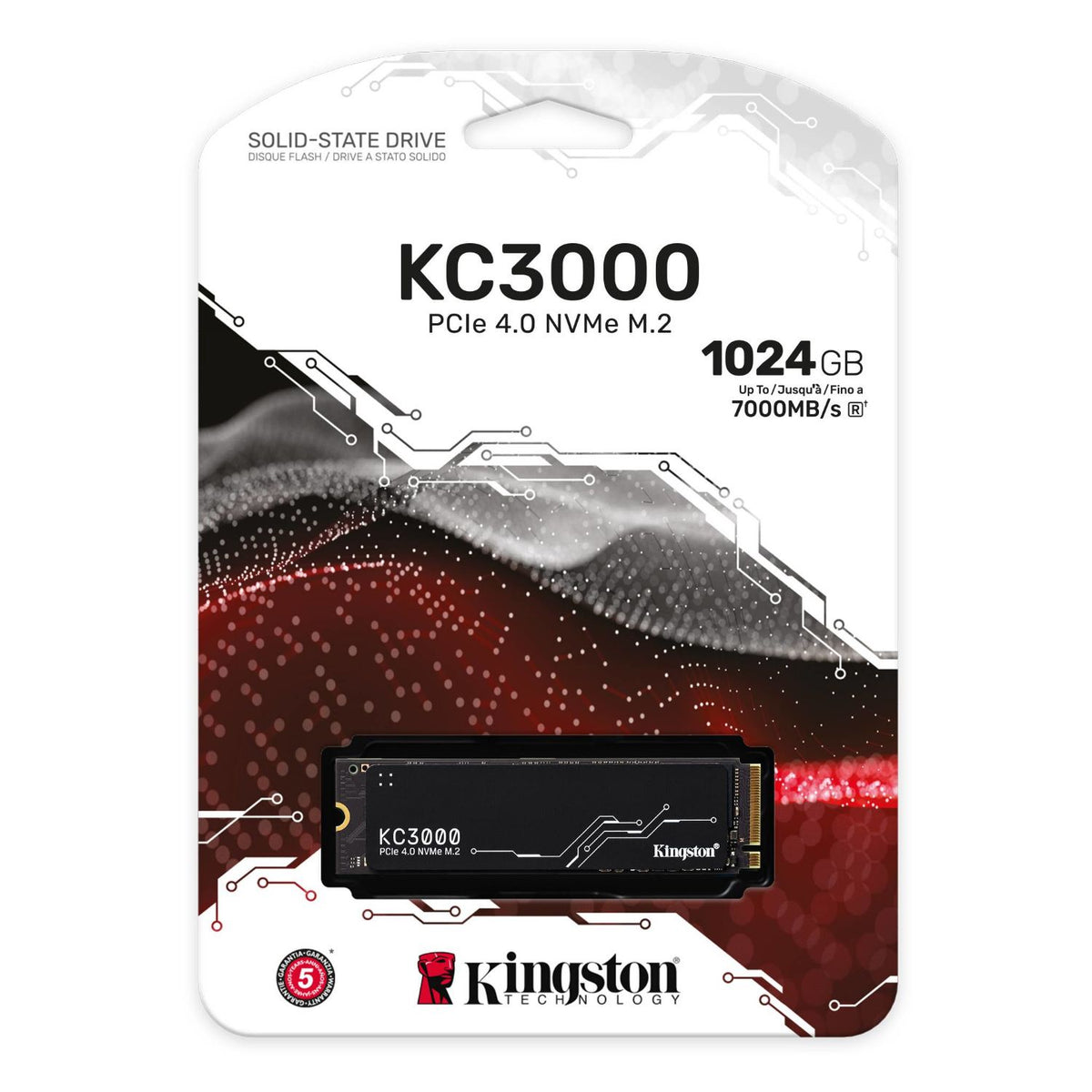 SSD Kingston KC300 1Tb M.2 3D TLC (SKC3000S/1024G)