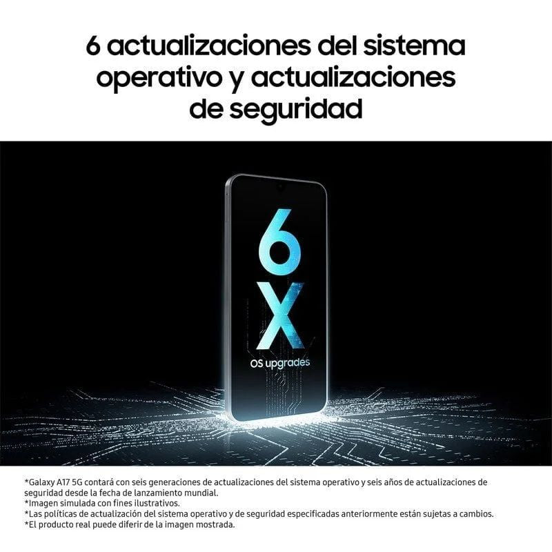 Smartp Samsung A17 6.7" 4Gb 128Gb 5G Gris (SM-A176BZ)