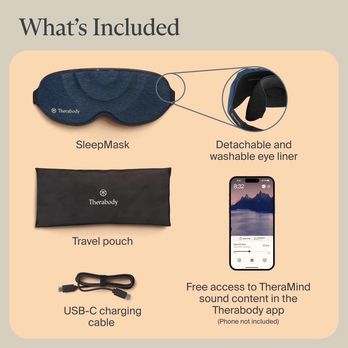 Antifaz Therabody Sleepmask Azul (SM0004081-3A30)