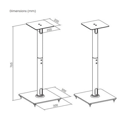 Soporte de Suelo AISENS para 2 Altavoces (SPK11U-433)