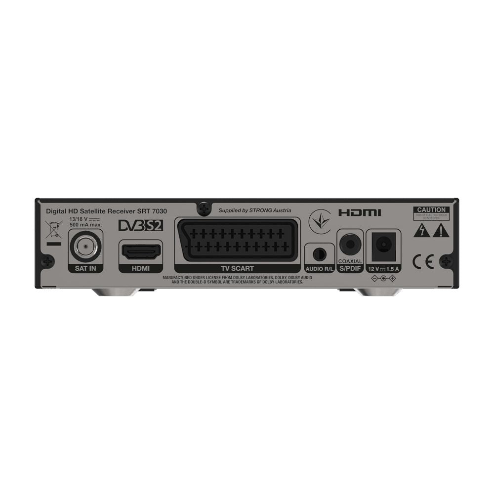 Receptor Satélite Strong HD Grabador Negro (SRT7030)