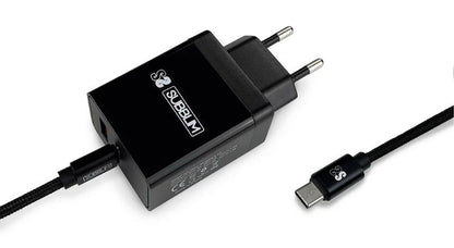 Cargador Pared SUBBLIM USB-A/C Cable USB-C (CHG-3WPD02)