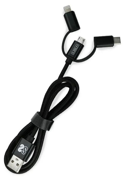 Cargador de Coche SUBBLIM USB-A 3en1 (SUB-CHG-4CC002)
