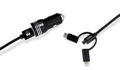 Cargador de Coche SUBBLIM USB-A 3en1 (SUB-CHG-4CC002)