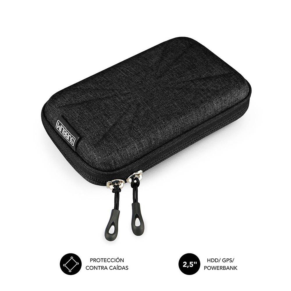 Funda SUBBLIM HDD 2.5" Rígida Negra (SUB-HDD-HBC001)