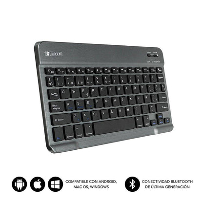 Teclado SUBBLIM Bluetooth Negro/Gris (SUB-KBT-SM0002)