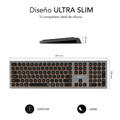 Teclado SUBBLIM Master BT Negro/Gris (SUBKB-3MIE310)