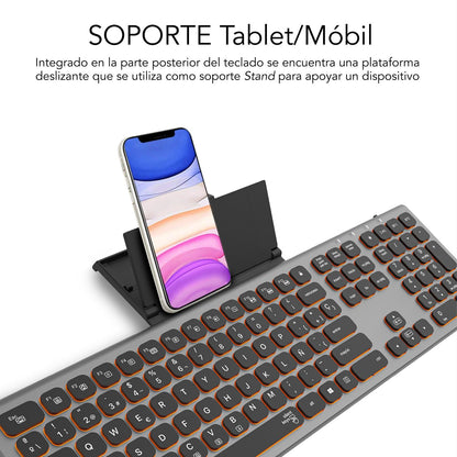 Teclado SUBBLIM Master BT Negro/Gris (SUBKB-3MIE310)