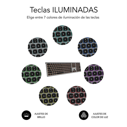 Teclado SUBBLIM Master BT Negro/Gris (SUBKB-3MIE310)