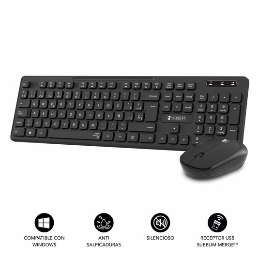 T+Mouse SUBBLIM Business Slim RF Black (SUBKBC-CSSW10)