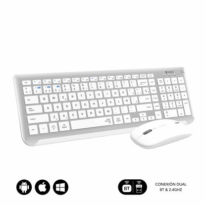 T+Mouse SUBBLIM Dual White/Silver (SUBKBC-DCEP10)