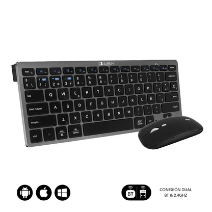 T+Mouse SUBBLIM Compact RF Grey/Black (SUBKBC-OCO020)
