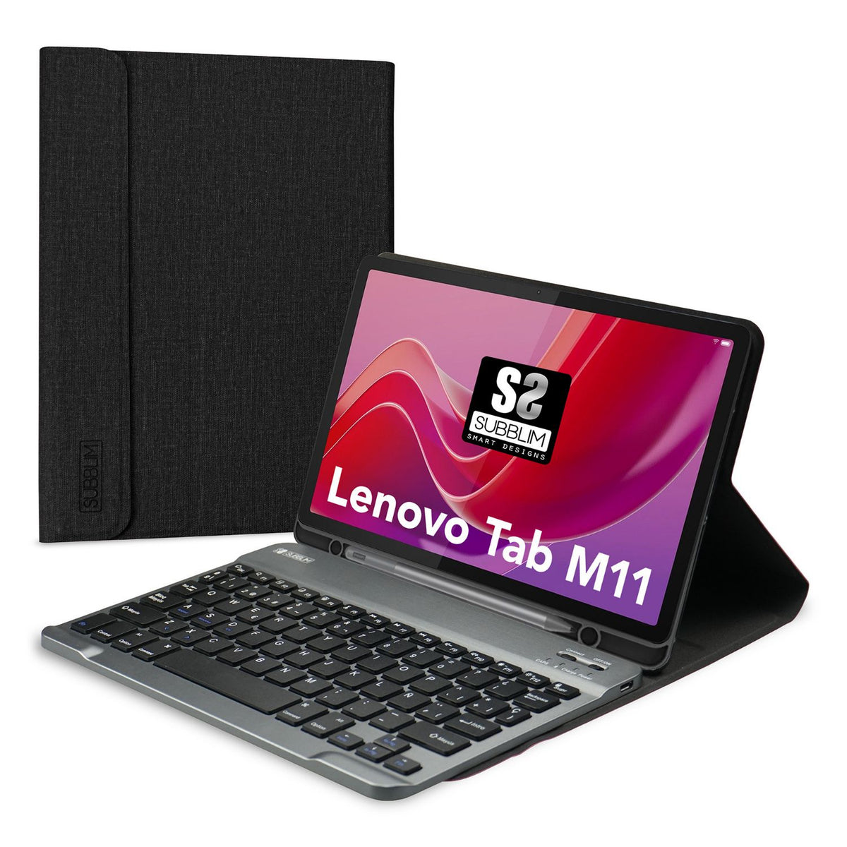 Funda+Teclado SUBBLIM BT Tab M11 Negra