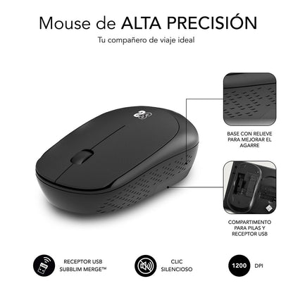 Ratón SUBBLIM Business Plus Negro (SUBMO-B2SW010)