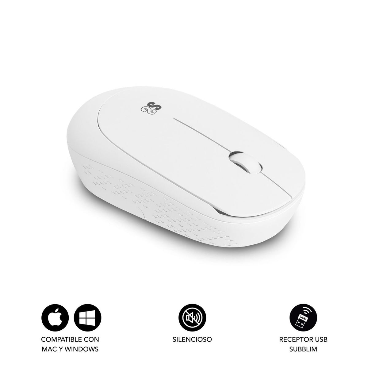 Ratón SUBBLIM Business Plus Blanco (SUBMO-B2SW011)