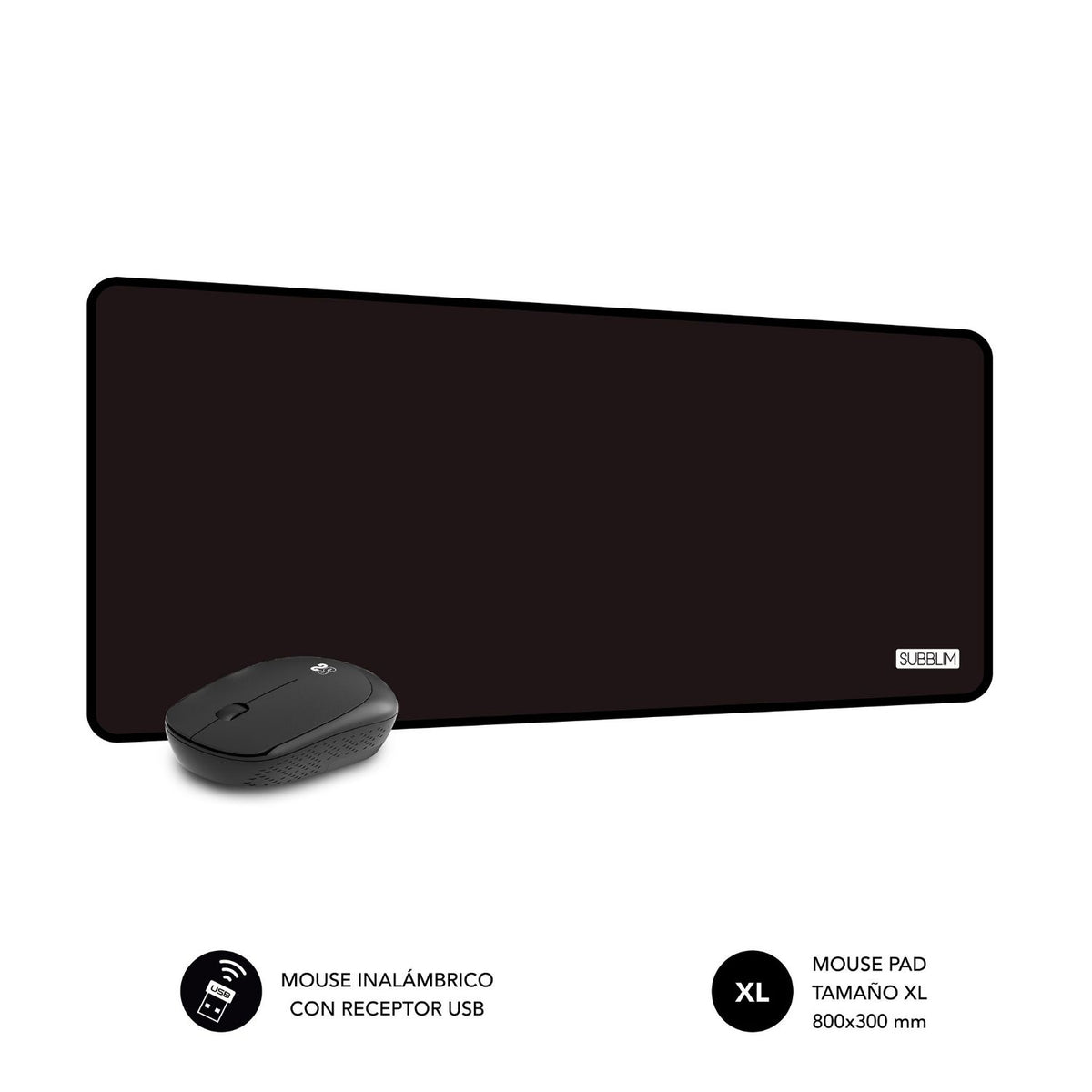 Set SUBBLIM Harmony Ratón/Alfombrilla (SUBMP-03HP001)