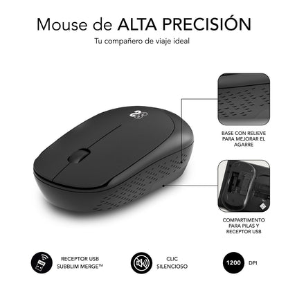 Set SUBBLIM Harmony Ratón/Alfombrilla (SUBMP-03HP001)