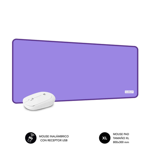 Mouse + Mat SUBBLIM Harmony Purple (SUBMP-03HP002)