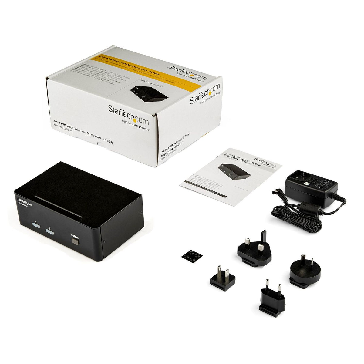 Conmutador STARTECH KVM 2p Displayport (SV231DPDDUA2)