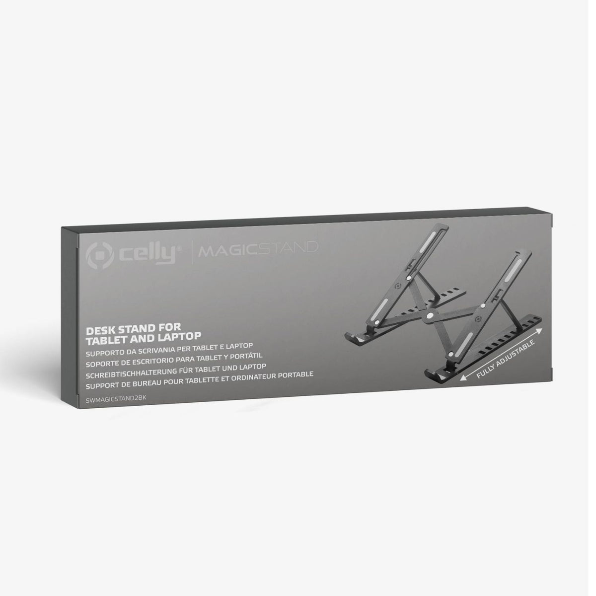 Soporte plegable CELLY Tablet/portatil(SWMAGICSTAND2BK)