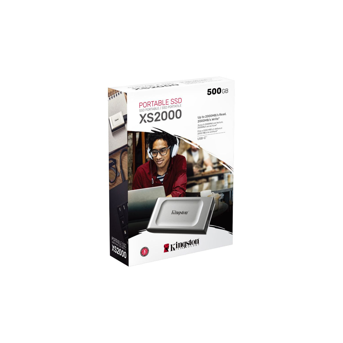SSD Kingston XS2000 500Gb USB-C 3.0 3D (SXS2000/500G)