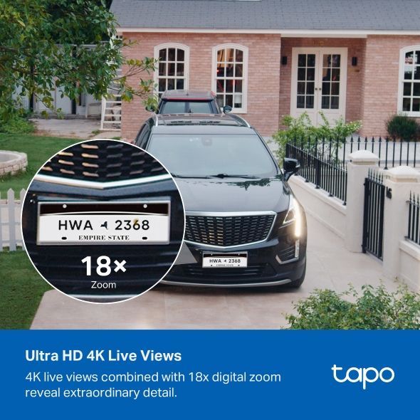 Cámara IP TP-Link 8mp WiFi Exterior Blanca (Tapo C465)