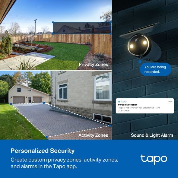 Cámara IP TP-Link 8mp WiFi Exterior Blanca (Tapo C465)