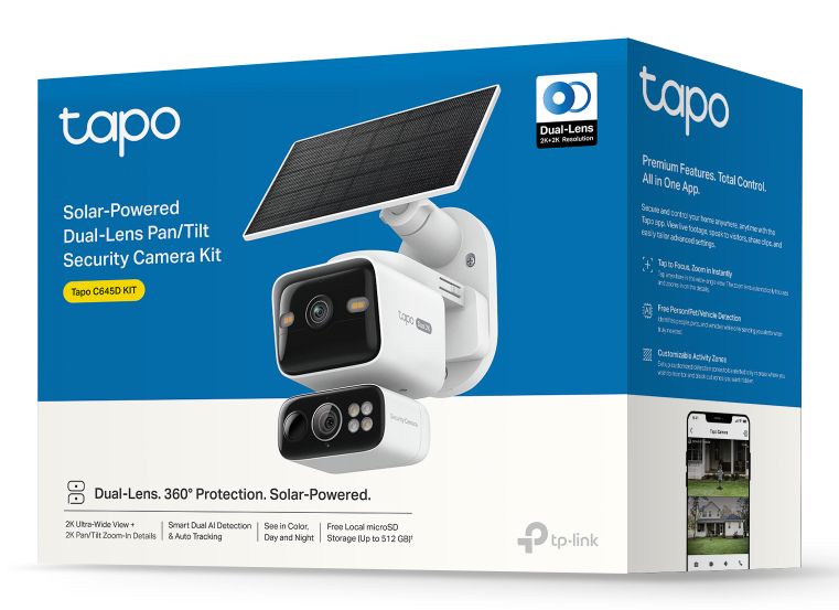 Cámara IP TP-Link Tapo C645D 2K WiFi Doble (C645D KIT)