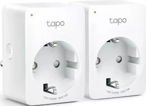 Enchufe Inteligente Mini Tapo P100 Control Remoto Programacion Control de Voz Modo Fuera de Casa Google Home Pack 2 Unidades