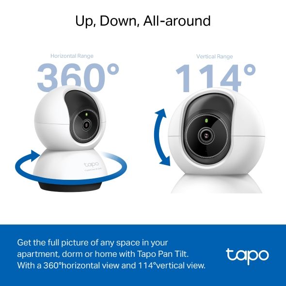 Cámara IP TP-Link 2K QHD 4mp 360º WiFi Nocturna (TC72)