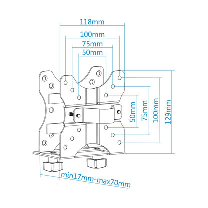 Soporte TooQ para Mini PC Negro (TCCH0001-B)