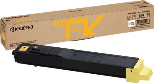Kyocera TK8115 Yellow Original Toner Cartridge - 1T02P3ANL0/TK8115Y