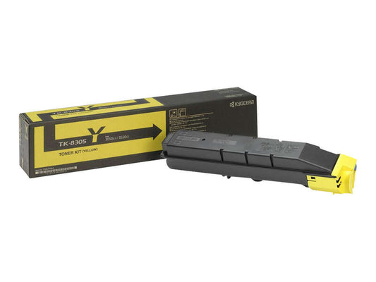 Kyocera TK8305 Yellow Original Toner Cartridge - 1T02LKANL0/TK8305Y