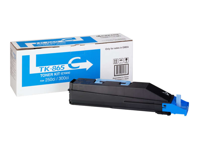 Kyocera TK865 Cyan Original Toner Cartridge - 1T02JZCEU0/TK865C