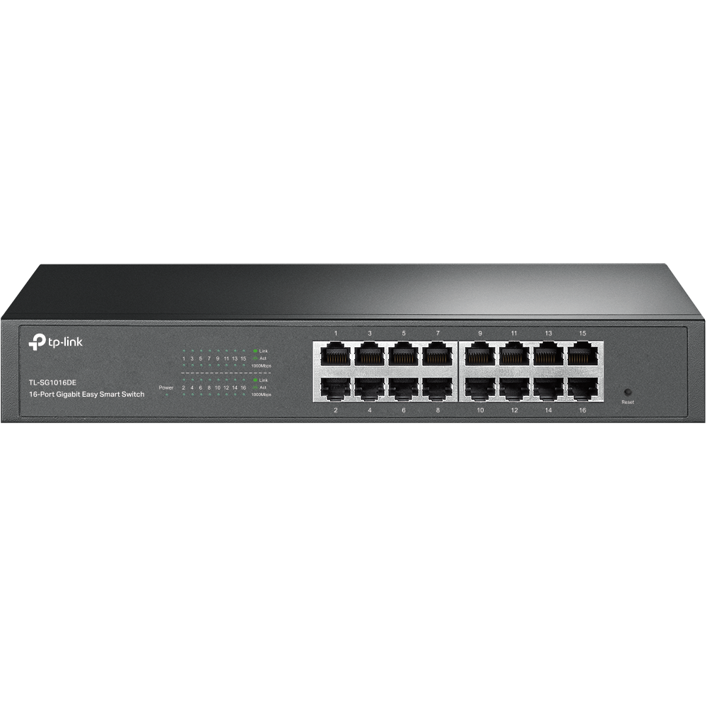 SWITCH TP-LINK ETHERNET 16 PUERTOS TL-SG1016DE RACK GESTIONABLE
