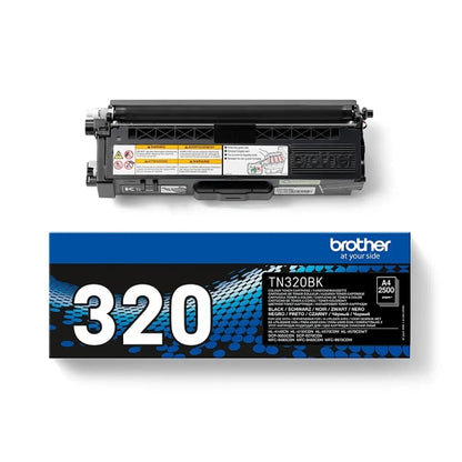 Brother TN320 Negro Cartucho de Toner Original - TN320BK. 2.500 Paginas