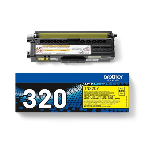 Brother TN320 Yellow Original Toner Cartridge - TN320Y