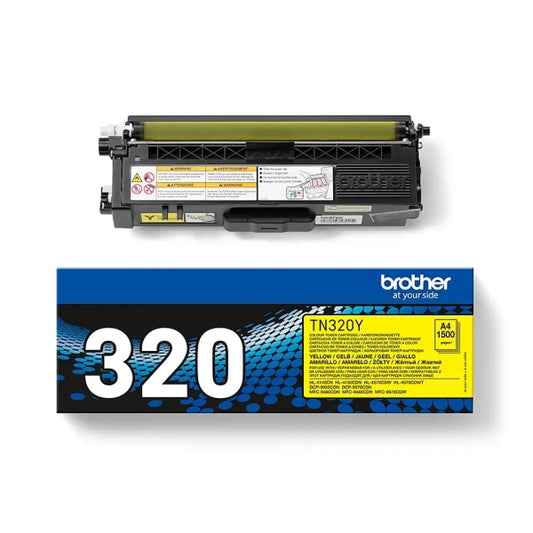 Brother TN320 Yellow Original Toner Cartridge - TN320Y