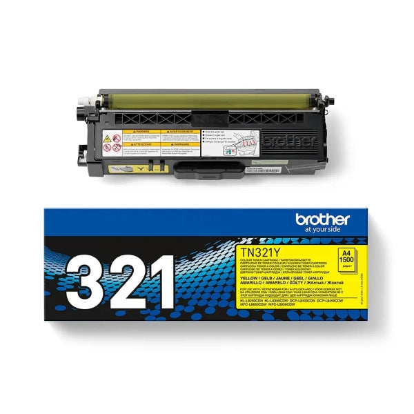 Brother TN321 Yellow Original Toner Cartridge - TN321Y