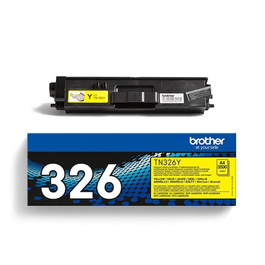 Brother TN326 Yellow Original Toner Cartridge - TN326Y