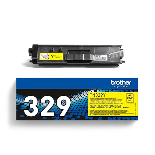 Brother TN329 Yellow Original Toner Cartridge - TN329Y